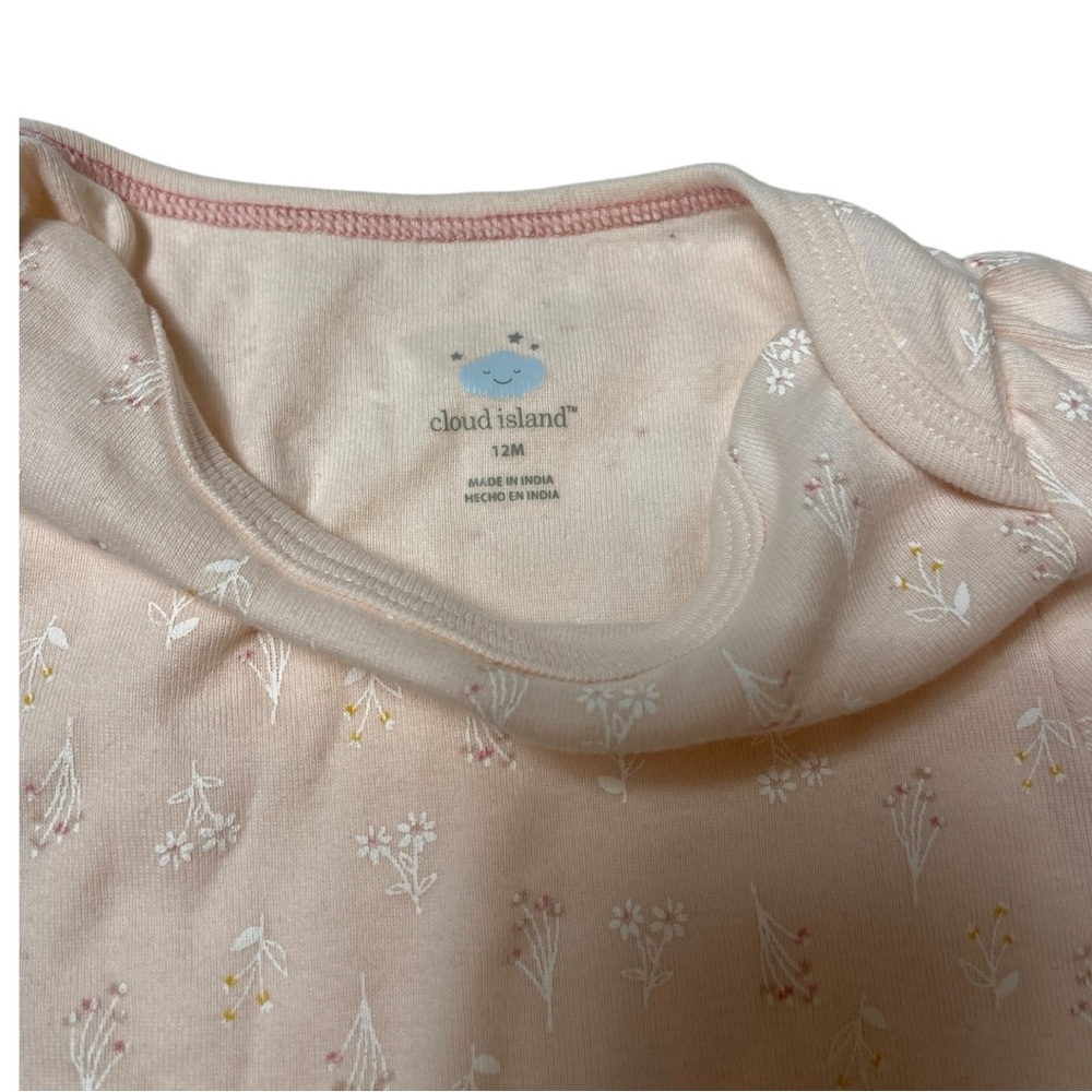 Pink and Blue Eyelet Dress Set size 12 months - Picture 7 of 9